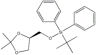 (R)-tert-butyl ((2,2-dimethyl-1, 3-dioxolan-4-yl) methoxy) diphenylsilane Structure