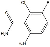 6-amino-2-chloro-3-fluorobenzamide Structure