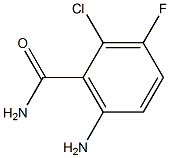 6-amino-2-chloro-3-fluorobenzamide 结构式