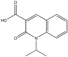 1-N-异丙基-2-氧代-喹啉-3-甲酸 结构式