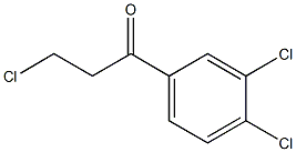 3-氯-1-(3,4-二氯苯基)-丙烷-1-酮, , 结构式