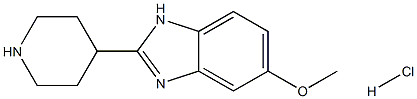 5-Methoxy-2-piperidin-4-yl-1H-benzoimidazole hydrochloride Structure