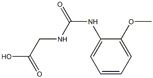 ({[(2-methoxyphenyl)amino]carbonyl}amino)acetic acid,,结构式