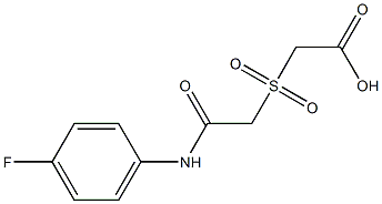 ({2-[(4-fluorophenyl)amino]-2-oxoethyl}sulfonyl)acetic acid