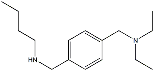 ({4-[(butylamino)methyl]phenyl}methyl)diethylamine,,结构式