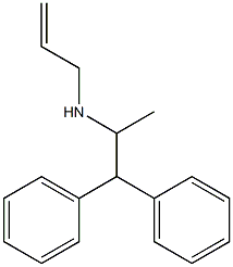 (1,1-diphenylpropan-2-yl)(prop-2-en-1-yl)amine 结构式