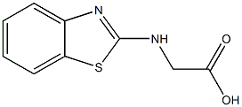 (1,3-benzothiazol-2-ylamino)acetic acid,,结构式