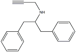 (1,3-diphenylpropan-2-yl)(prop-2-yn-1-yl)amine 结构式