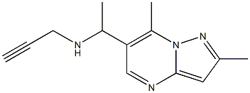 (1-{2,7-dimethylpyrazolo[1,5-a]pyrimidin-6-yl}ethyl)(prop-2-yn-1-yl)amine