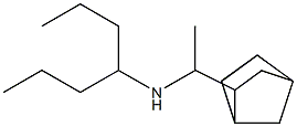 (1-{bicyclo[2.2.1]heptan-2-yl}ethyl)(heptan-4-yl)amine 化学構造式