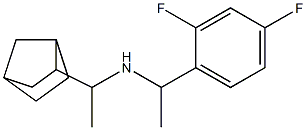 (1-{bicyclo[2.2.1]heptan-2-yl}ethyl)[1-(2,4-difluorophenyl)ethyl]amine,,结构式