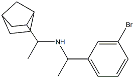 (1-{bicyclo[2.2.1]heptan-2-yl}ethyl)[1-(3-bromophenyl)ethyl]amine 化学構造式