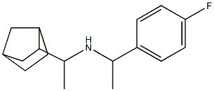 (1-{bicyclo[2.2.1]heptan-2-yl}ethyl)[1-(4-fluorophenyl)ethyl]amine,,结构式