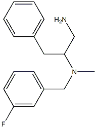 (1-amino-3-phenylpropan-2-yl)[(3-fluorophenyl)methyl]methylamine Structure