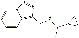 (1-cyclopropylethyl)({[1,2,4]triazolo[3,4-a]pyridin-3-ylmethyl})amine Structure