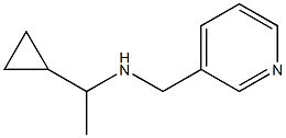 (1-cyclopropylethyl)(pyridin-3-ylmethyl)amine,,结构式