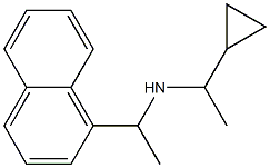 (1-cyclopropylethyl)[1-(naphthalen-1-yl)ethyl]amine,,结构式