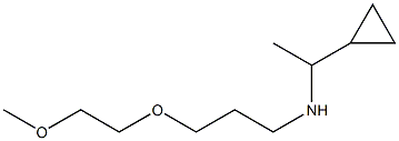 (1-cyclopropylethyl)[3-(2-methoxyethoxy)propyl]amine Struktur
