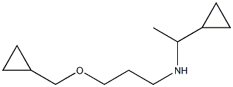 (1-cyclopropylethyl)[3-(cyclopropylmethoxy)propyl]amine,,结构式