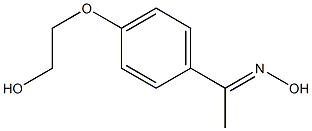 (1E)-1-[4-(2-hydroxyethoxy)phenyl]ethanone oxime,,结构式