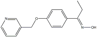 (1E)-1-[4-(pyridin-3-ylmethoxy)phenyl]propan-1-one oxime Structure