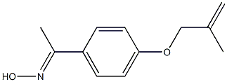 (1E)-1-{4-[(2-methylprop-2-enyl)oxy]phenyl}ethanone oxime Structure