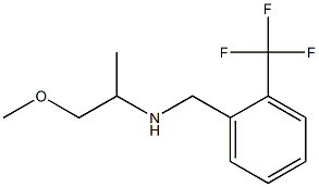 (1-methoxypropan-2-yl)({[2-(trifluoromethyl)phenyl]methyl})amine Struktur