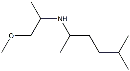 (1-methoxypropan-2-yl)(5-methylhexan-2-yl)amine 化学構造式