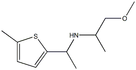(1-methoxypropan-2-yl)[1-(5-methylthiophen-2-yl)ethyl]amine 结构式