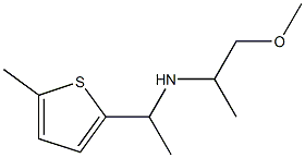 (1-methoxypropan-2-yl)[1-(5-methylthiophen-2-yl)ethyl]amine 化学構造式