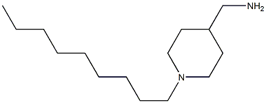 (1-nonylpiperidin-4-yl)methanamine 结构式