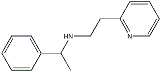 N-(1-フェニルエチル)-2-ピリジンエタンアミン 化学構造式