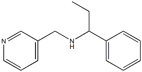 (1-phenylpropyl)(pyridin-3-ylmethyl)amine,,结构式