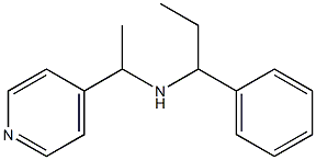 (1-phenylpropyl)[1-(pyridin-4-yl)ethyl]amine Structure