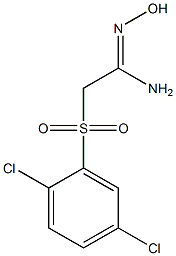 (1Z)-2-[(2,5-dichlorophenyl)sulfonyl]-N'-hydroxyethanimidamide Structure