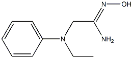 (1Z)-2-[ethyl(phenyl)amino]-N'-hydroxyethanimidamide Structure