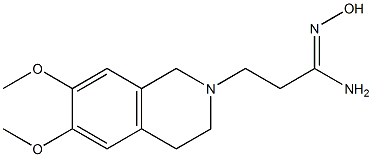 (1Z)-3-(6,7-dimethoxy-3,4-dihydroisoquinolin-2(1H)-yl)-N'-hydroxypropanimidamide|