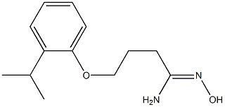 (1Z)-N'-hydroxy-4-(2-isopropylphenoxy)butanimidamide,,结构式