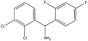 (2,3-dichlorophenyl)(2,4-difluorophenyl)methanamine Structure