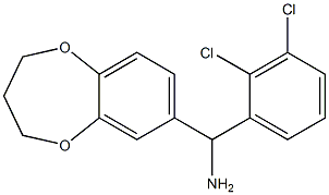 (2,3-dichlorophenyl)(3,4-dihydro-2H-1,5-benzodioxepin-7-yl)methanamine Struktur