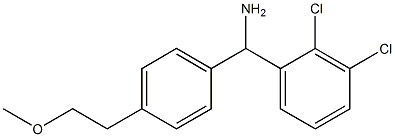 (2,3-dichlorophenyl)[4-(2-methoxyethyl)phenyl]methanamine 化学構造式