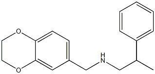 (2,3-dihydro-1,4-benzodioxin-6-ylmethyl)(2-phenylpropyl)amine Structure