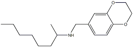 (2,3-dihydro-1,4-benzodioxin-6-ylmethyl)(octan-2-yl)amine,,结构式