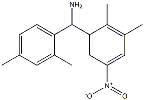 (2,3-dimethyl-5-nitrophenyl)(2,4-dimethylphenyl)methanamine 化学構造式