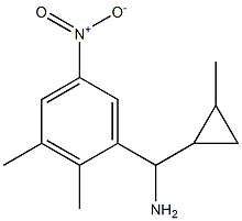 (2,3-dimethyl-5-nitrophenyl)(2-methylcyclopropyl)methanamine 结构式