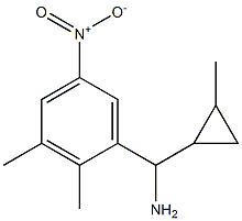 (2,3-dimethyl-5-nitrophenyl)(2-methylcyclopropyl)methanamine,,结构式