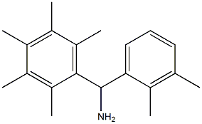 (2,3-dimethylphenyl)(2,3,4,5,6-pentamethylphenyl)methanamine 化学構造式