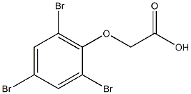 (2,4,6-tribromophenoxy)acetic acid 化学構造式