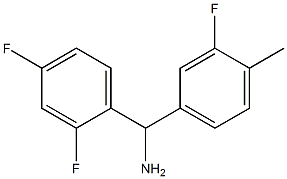 (2,4-difluorophenyl)(3-fluoro-4-methylphenyl)methanamine