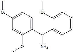 (2,4-dimethoxyphenyl)(2-methoxyphenyl)methanamine,,结构式